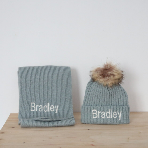 Rib muts+Sjaal 1-4 jaar