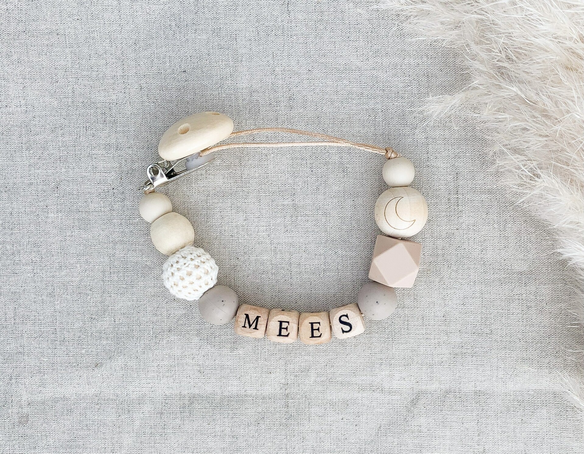 Speenkoord met naam neutraal