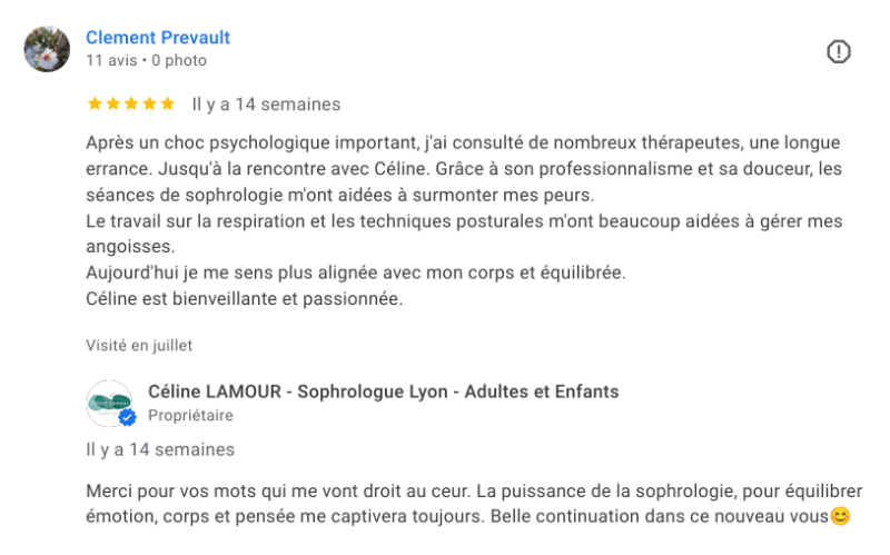 avis client sophrologue panique et angoisse lyon villeurbanne