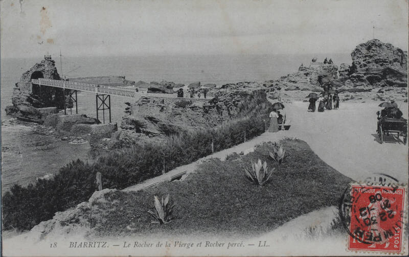 Biarritz le Rocher de la Vierge