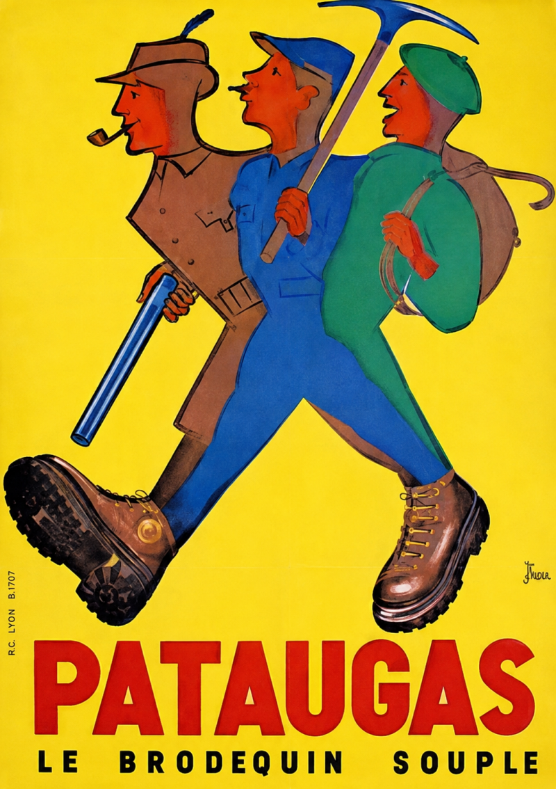 Affiche Pataugas des années 1950