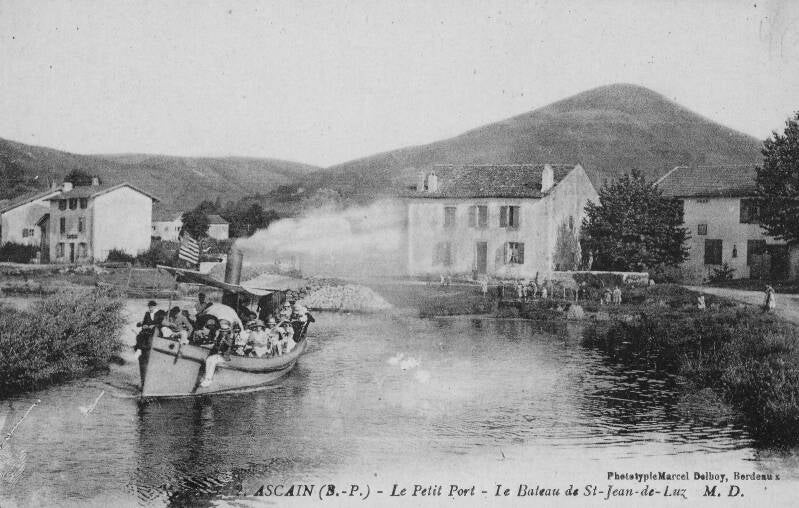 Promenade sur la Nivelle au début du XXe siècle