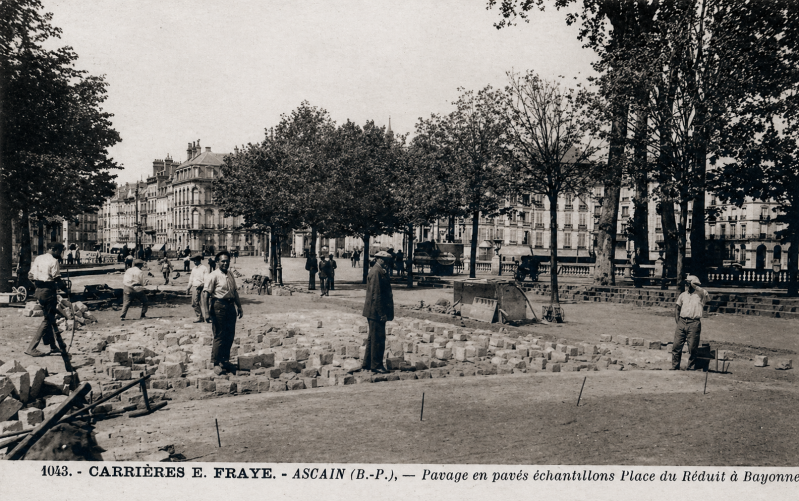 Pavage du Réduit à Bayonne