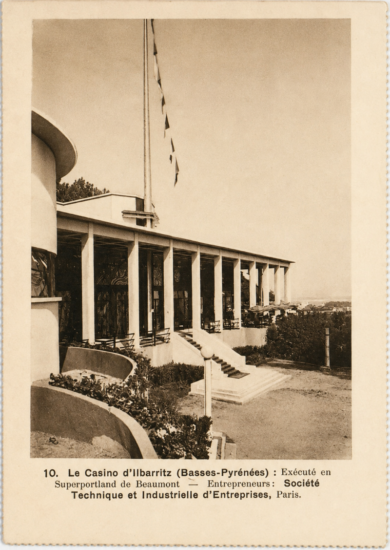 Le casino de la Roseraie en 1928