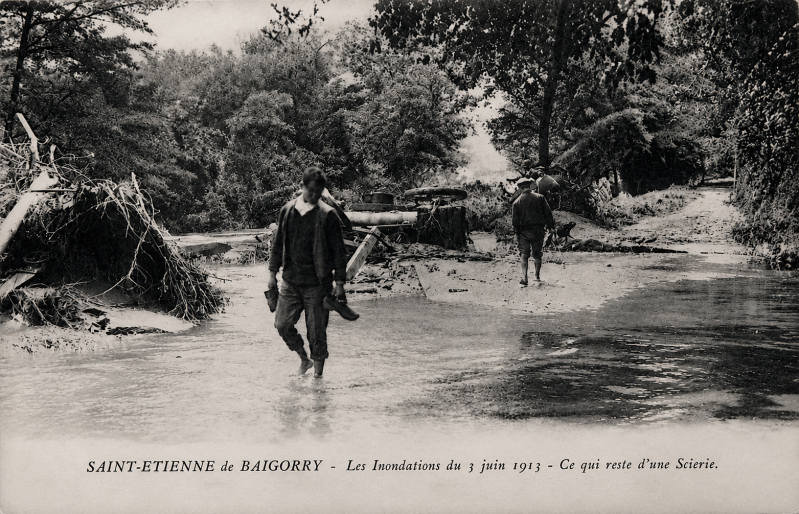 Saint-Étienne-de-Baïgorry les inondation du 3 juin 1913