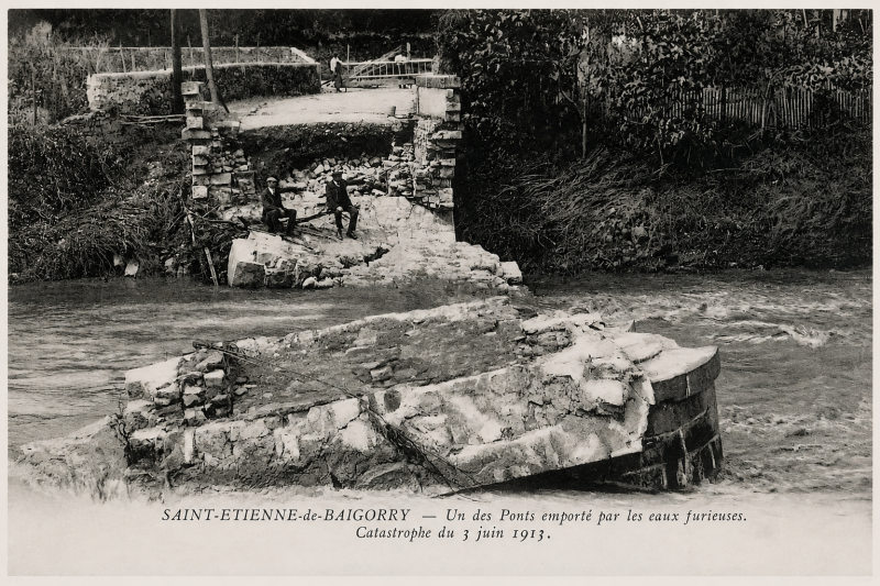 Saint-Étienne-de-Baïgorry les inondation du 3 juin 1913
