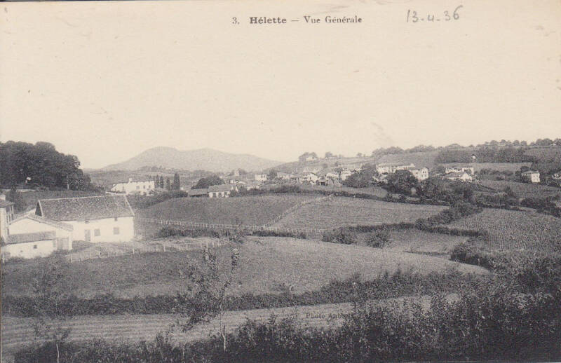 Le village d'Hélette - Heleta dans les années 1930