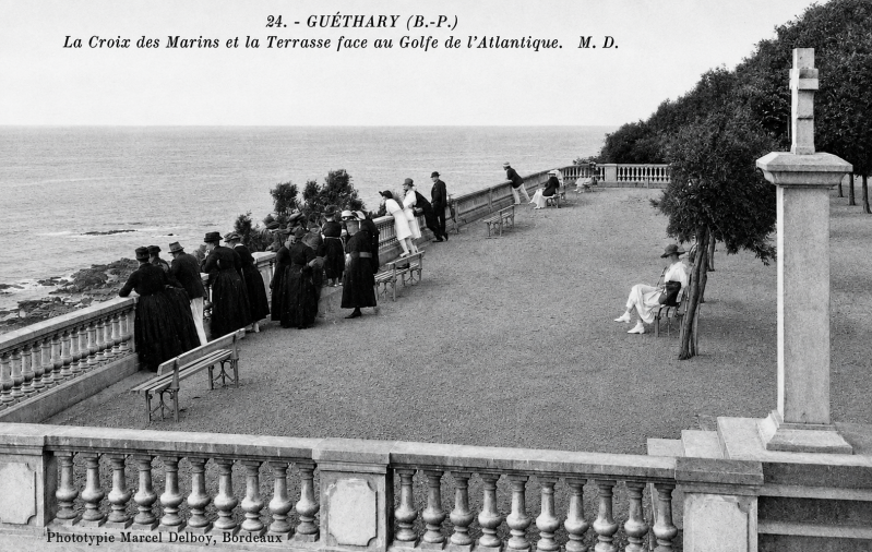 Guéthary la Croix des Marins vers 1910