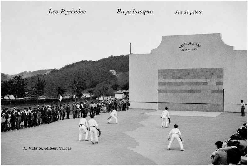 Le fronton de Gaztelu Zahar d'Hendaye en 1901