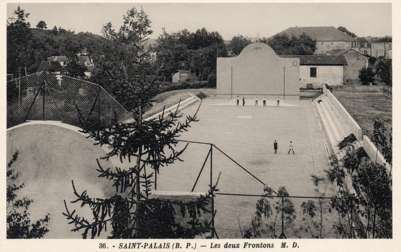 Le fronton de Saint-Palais dans les années 1930