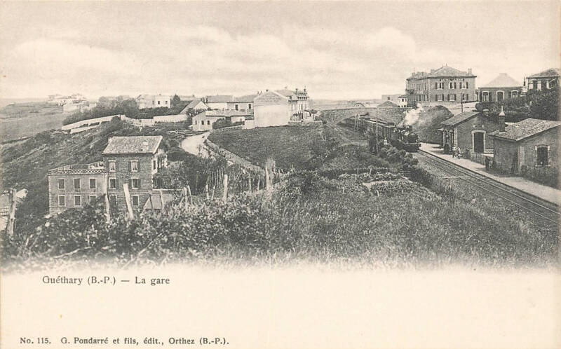 La gare de Guéthary au début du XXe siècle