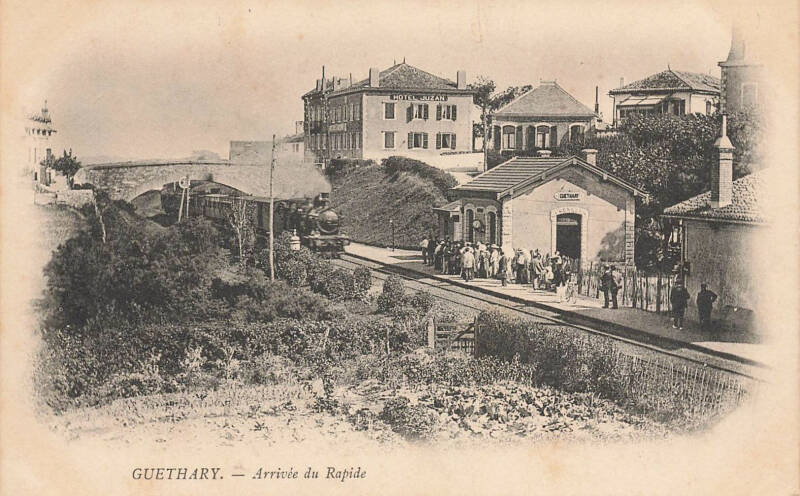 La gare de Guéthary au début du XXe siècle