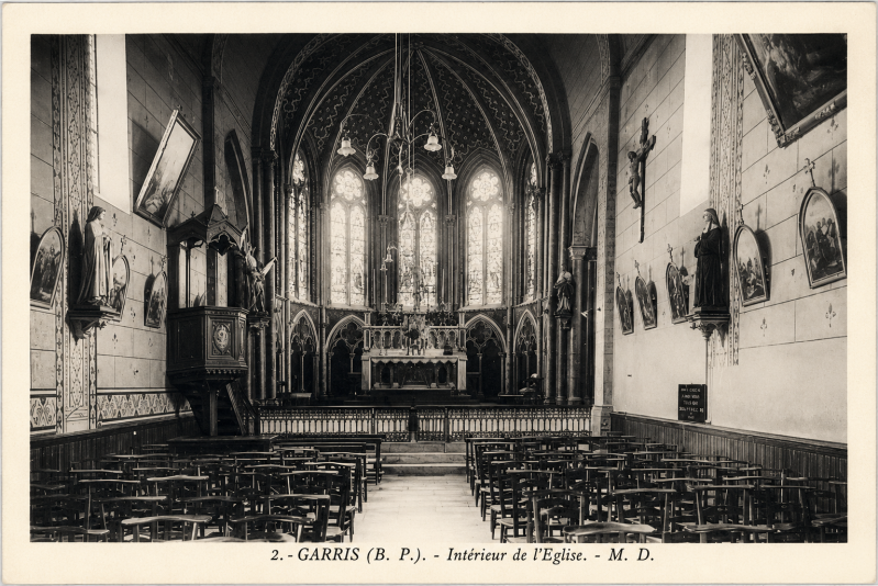 L'intérieur de l'église Saint-Félix de Garris