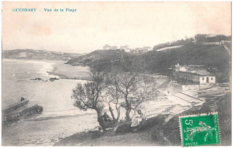 Le port de Guéthary vers 1919