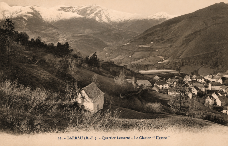 Le village de Larrau - Larraine vers 1910