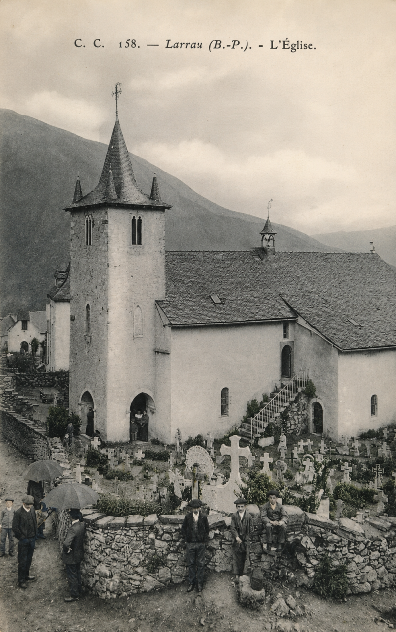 Le village de Larrau - Larraine vers 1910