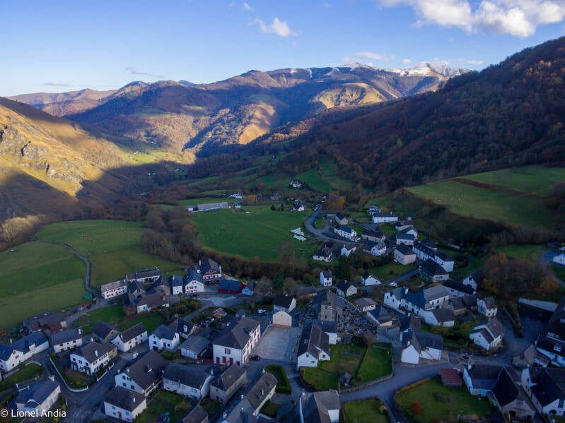 Le village de Larrau en Haute Soule