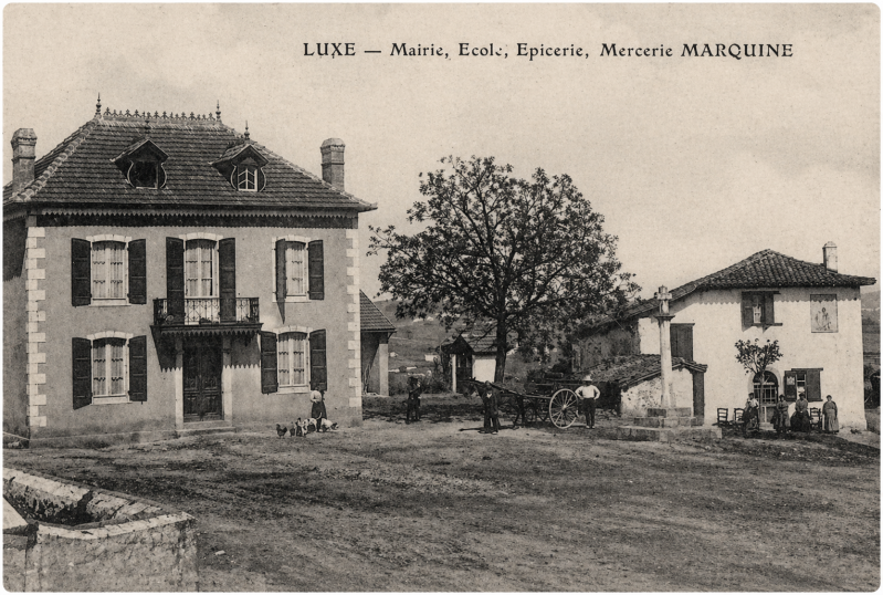 Le village de Luxe-Sumberraute au début du XXe siècle