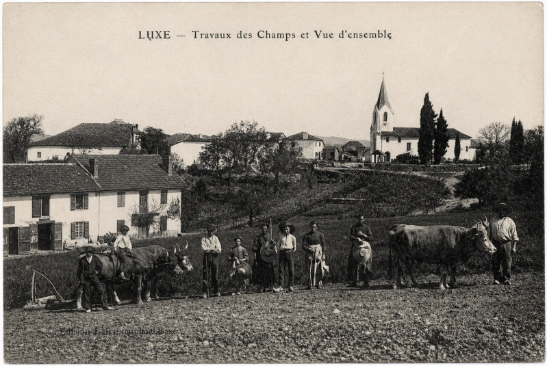 Le village de Luxe-Sumberraute au début du XXe siècle