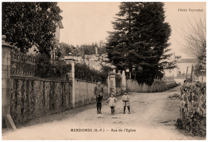 Le village de Mendionde - Lekorne au début du XXe siècle