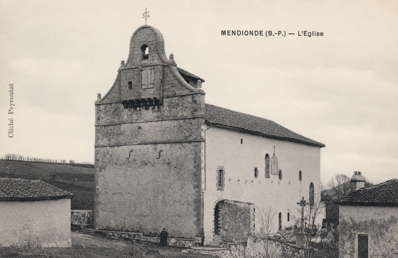Le village de Mendionde - Lekorne au début du XXe siècle