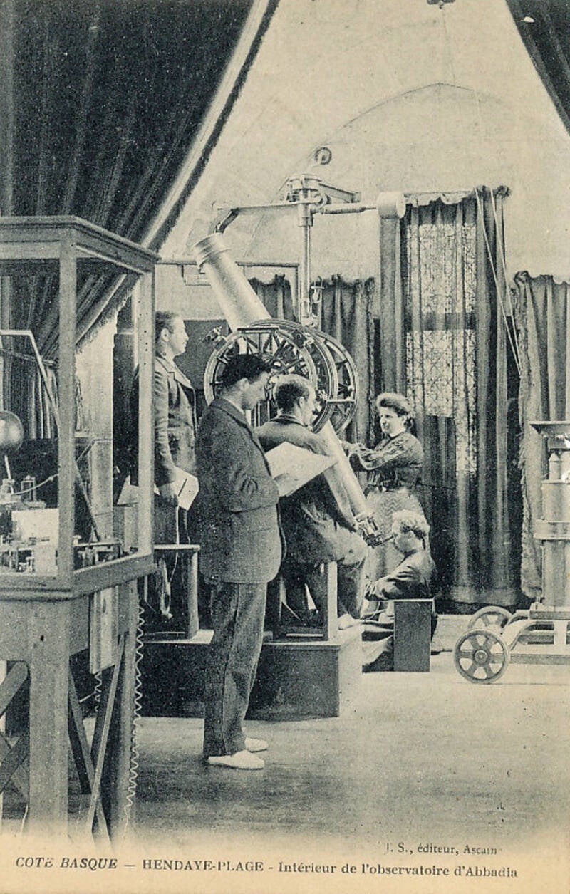 Le château d'Abbadia à Hendaye au début des années 1920
