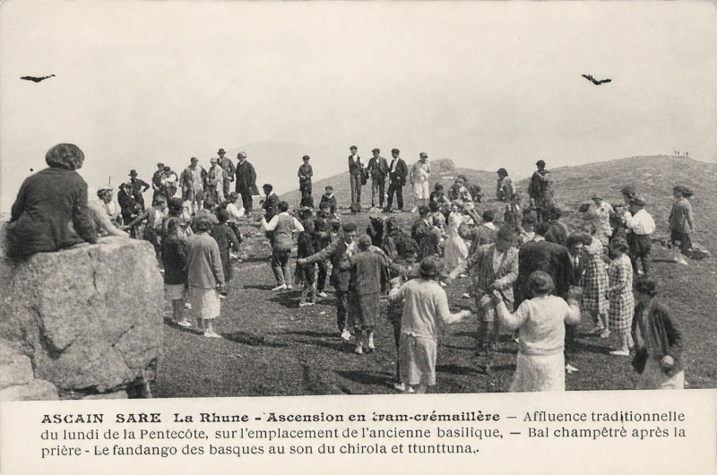 Lundi de Pentecôte au sommet de La Rhune en 1926