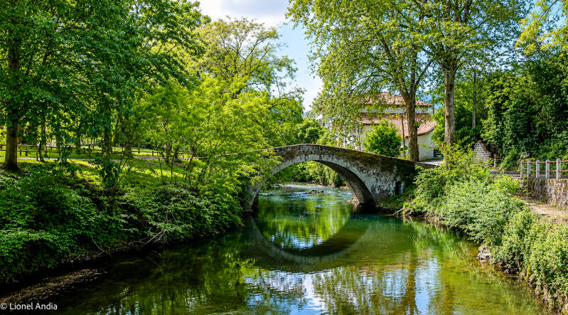 Le pont d'Eyheraberry à Saint-Jean-Pied-de-Port