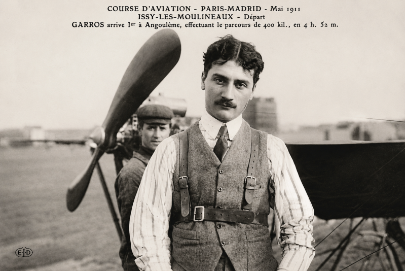 Roland Garros lors de la grande course aérienne Paris–Madrid