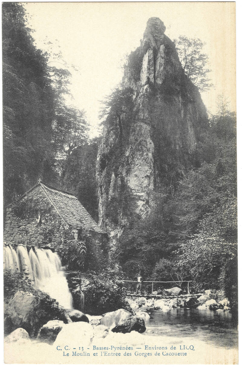 Le moulin de Kakuetta au début du XXe siècle