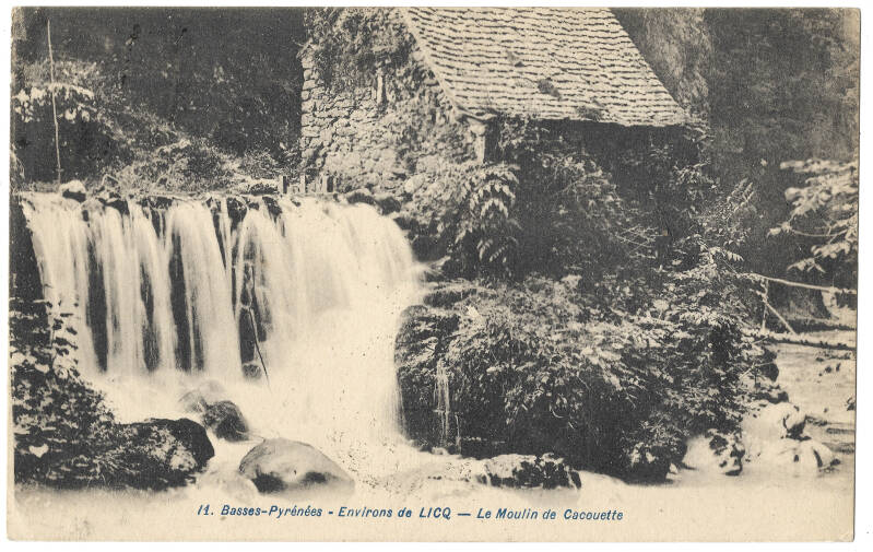 Le moulin de Kakuetta au début du XXe siècle