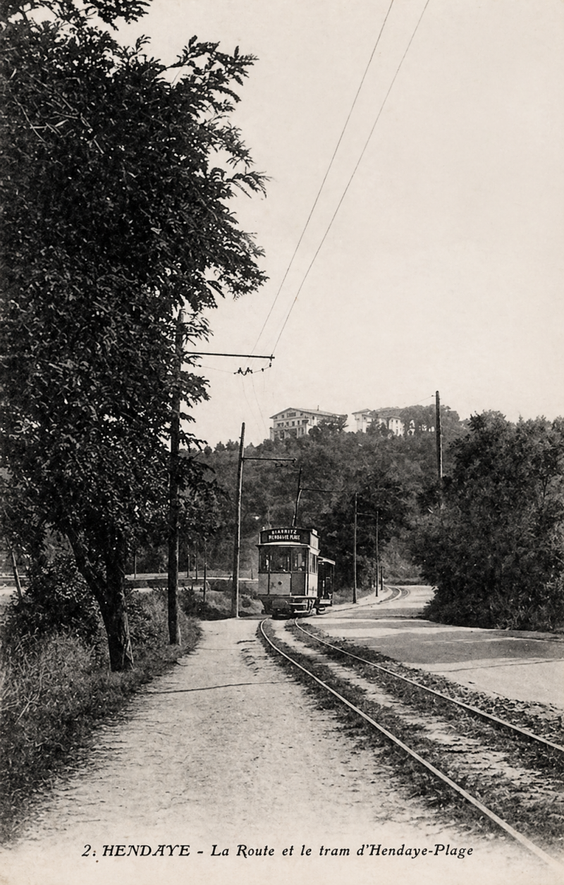 Tramway Hendaye en 1908