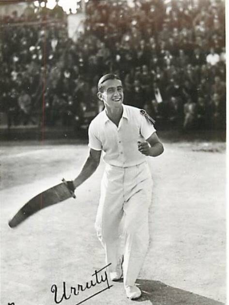  Portrait du champion de pelote Jean Urruty 