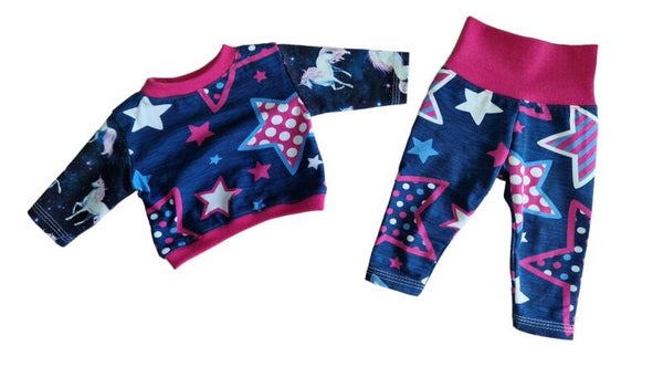 2tlg. Kleiderset Stars & Stripes für 46cm Puppen