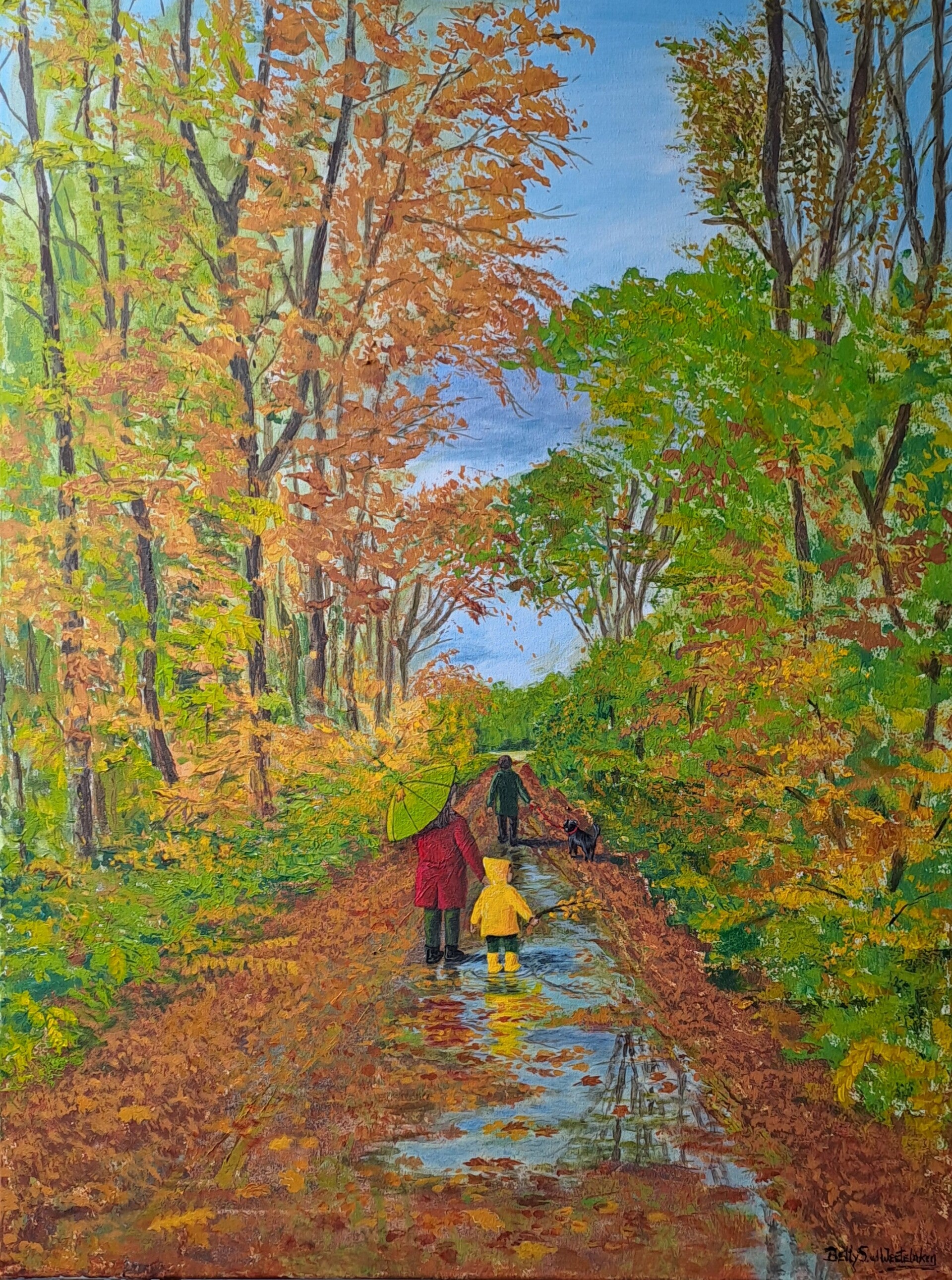 "Walk into autumn colors"