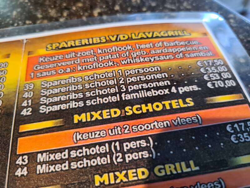 Mido's Grill | Nootdorp | Spareribs menu