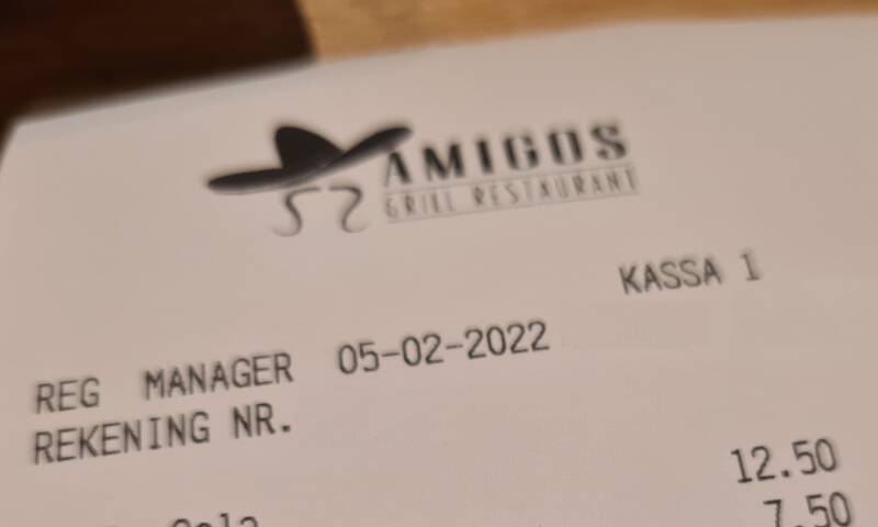 Amigos | Bodegraven | Rekening