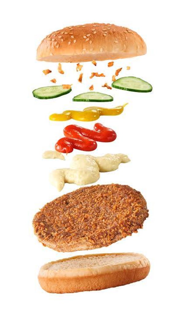 Crispy burger