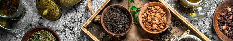 verschillende soorten thee in delfts theewater likeur