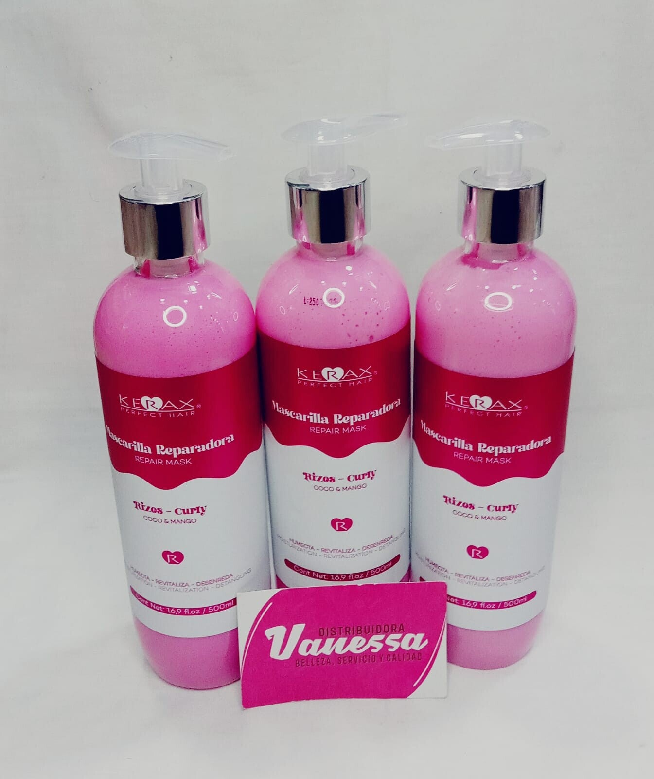 MASCARILLA REPARADORA RIZOS 500ML KERAX