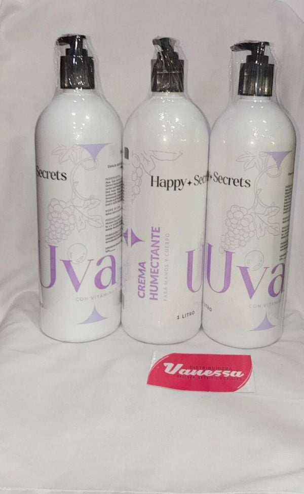CREMA HUMECTANTE UVA 1LT HAPPY SECRETS