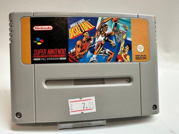 SUPER NINTENDO SNES WORLD LEAGUE BASKETBALL