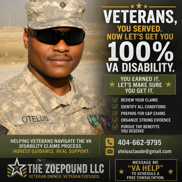 🇺🇸 Veterans, Are You Stuck at 90% or Less? You may qualify for a higher VA disability rating. I help veterans: