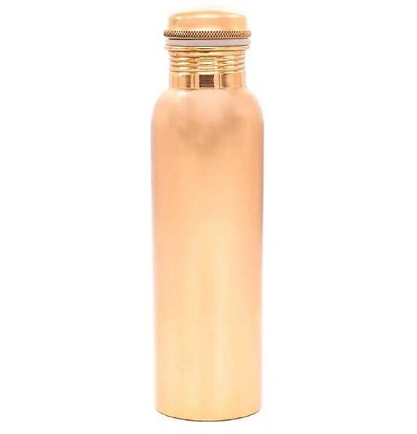 Puur koperen drinkfles gepolijst 900ml