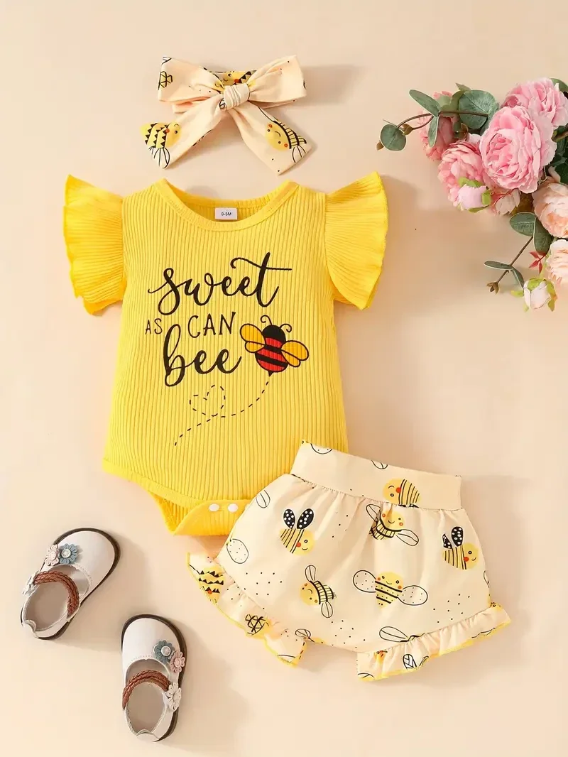 Baby's "Sweet Can Bee"  Summer Outfit