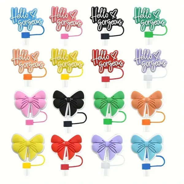 2 pack  "Hello Gorgeous" Slogan and  Bow Pattern,