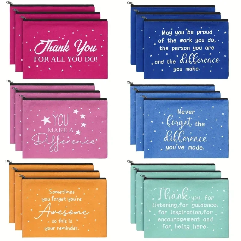 Inspirational Thank You Cosmetic Bags for Women