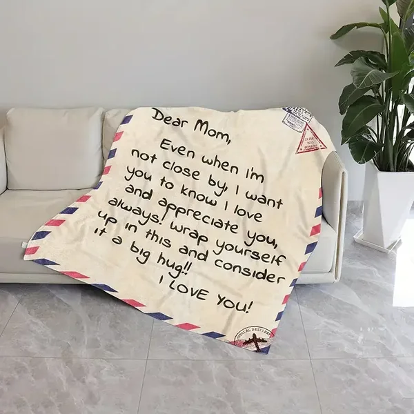 Soft Diagonal-Envelope Blanket for Mom (130x150cm)