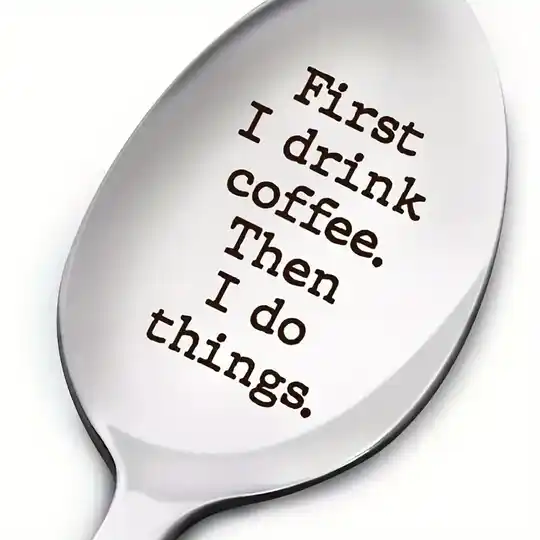 1pc,Funny Coffee Lover Spoon