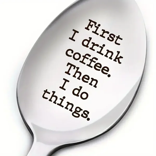 1pc,Funny Coffee Lover Spoon